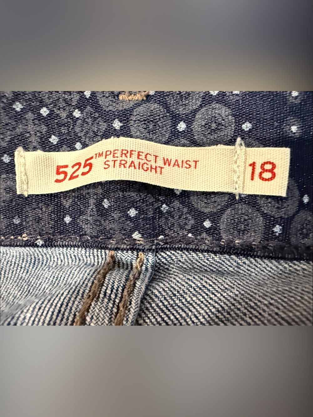 525 Levi's 18 Perfect Waist Straight Jeans